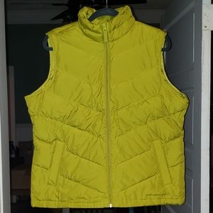 Lands End Down Vest - Bright Lime
